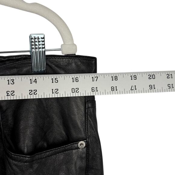 Calvin Klein Jeans Vintage 90s Y2K 100% Leather Soft Flexible Lined Pants Sz 14 - Picture 5 of 14